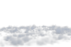 nebbia movimento blured isolato. 3d rendere png