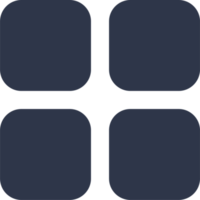 Main Speisekarte Symbol im schwarz Farben. Anwendung aufführen Zeichen Illustration. png