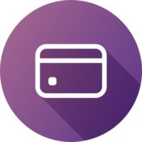 crédito tarjeta icono en plano diseño estilo. pago tarjeta señales ilustración. png