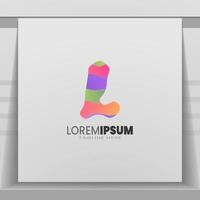 Letter L logo icon design template elements. vector