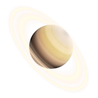 isolerat realistisk saturn illustration png