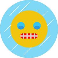 Grimace Vector Icon Design