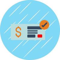 diseño de icono de vector alt de cheque de dinero