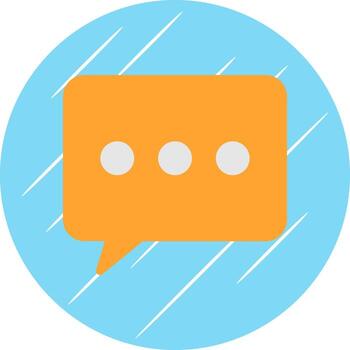 diseño de icono de vector cuadrado de mensaje