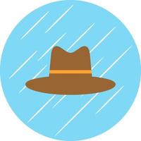 sombrero, vaquero, lado, vector, icono, diseño vector