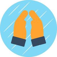 Praying Hands Vector Icon Design