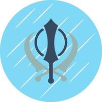 Khanda Vector Icon Design