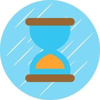 Hourglass End Vector Icon Design