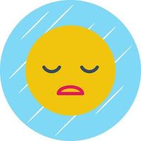 Frown Open Vector Icon Design