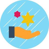 Hand Sparkles Vector Icon Design