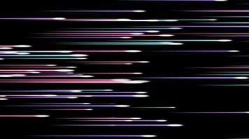 Element rot Blau lila Licht schnell starten auf das schwarz Bildschirm Konzept mächtig Unendlichkeit Energie video