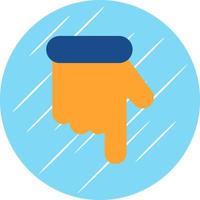 Hand Point Down Vector Icon Design