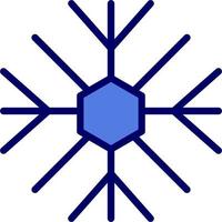 icono de vector de copo de nieve