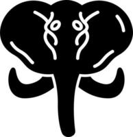 icono de vector de elefante