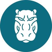 hipopótamo vector icono