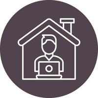 Work From Home Vector Icon