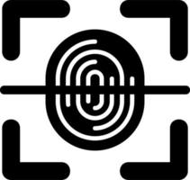 Fingerprint Scanner Vector Icon