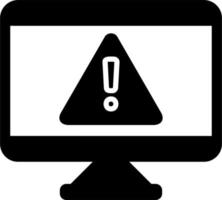 alerta computadora vector icono