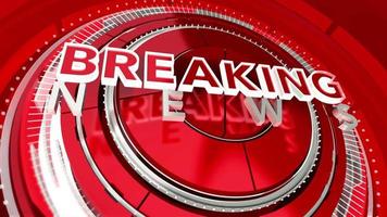 RED BREAKING NEWS MOTION GRAPHIC ABSTRACT BACKGROUND MODERN  ANIMATION LOOP video