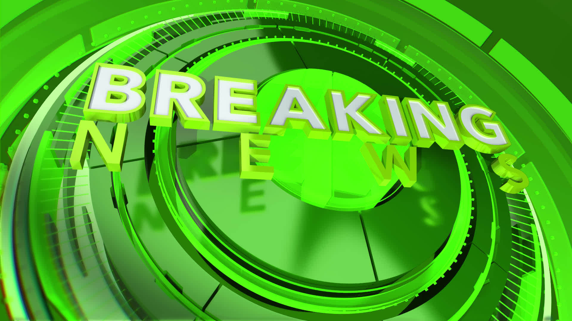 green breaking news background