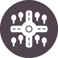Crossroad Vector Icon
