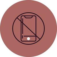 No cellphone Vector Icon