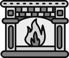 Fire place Vector Icon