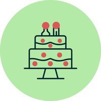 Wedding cake Vector Icon