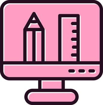 icono de vector de computadora