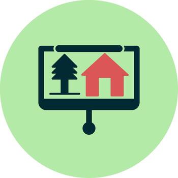 icono de vector de presentación