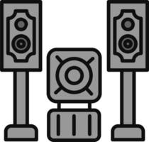 icono de vector de sistema de sonido