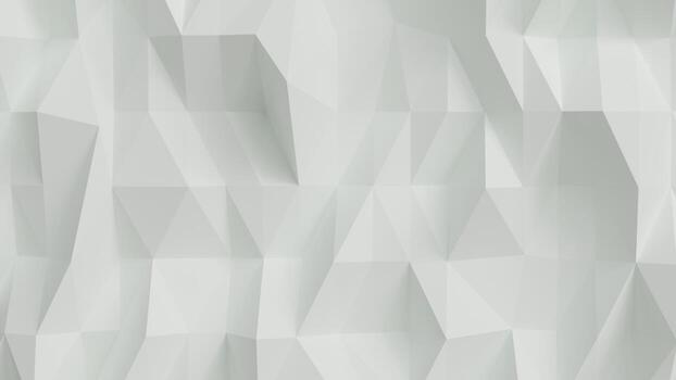 Abstract 3d white polygonal background 3D rendering. Copy space. photo