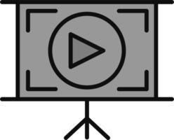 icono de vector de tutorial de vídeo