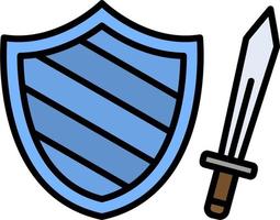 Sword Shield Vector Icon