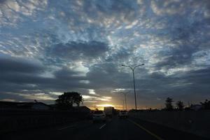 escénico ver de cibubur Jacarta Bandung Peaje la carretera foto