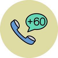 Malaysia Dial code Vector Icon