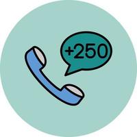 Rwanda Dial code Vector Icon
