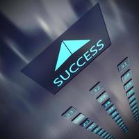 Success elevator concept photo