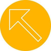 Upper Left Arrow Vector Icon