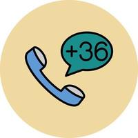 Hungary Dial code Vector Icon