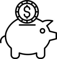 Piggy Bank Vector Icon