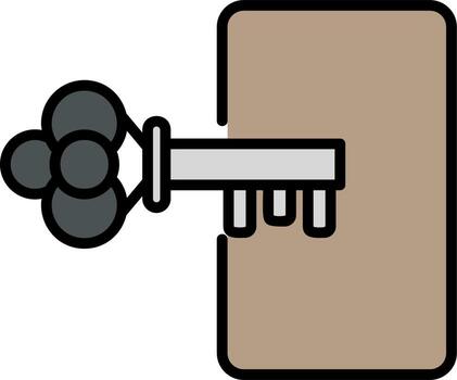 iniciar sesión en icono de vector