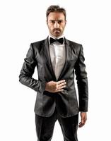 Elegant man on a suit photo