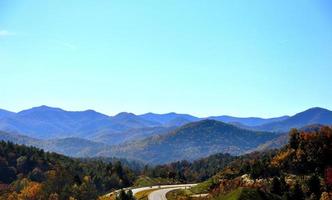 Mountain views on interstate in northern North Carolina photo