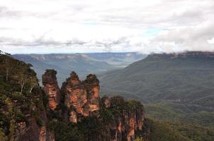 Tres hermanas rock formación azul montañas Australia foto