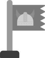 vikingo bandera vector icono