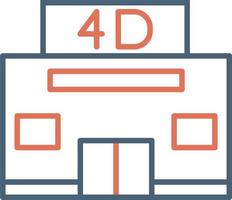 4d Cinema Vector Icon