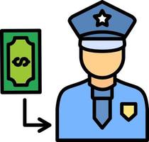 Corrupt Officer Vector Icon