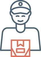 Delivery Man Vector Icon