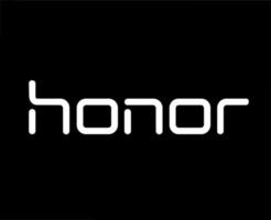 Honor Brand Logo Phone Symbol Name White Design China Mobile Vector Illustration With Black Background